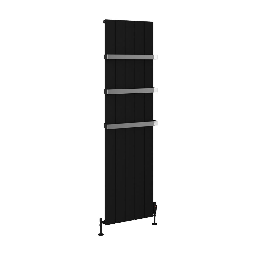 Rosano 1800 x 470 Aluminium Radiator Matt Black