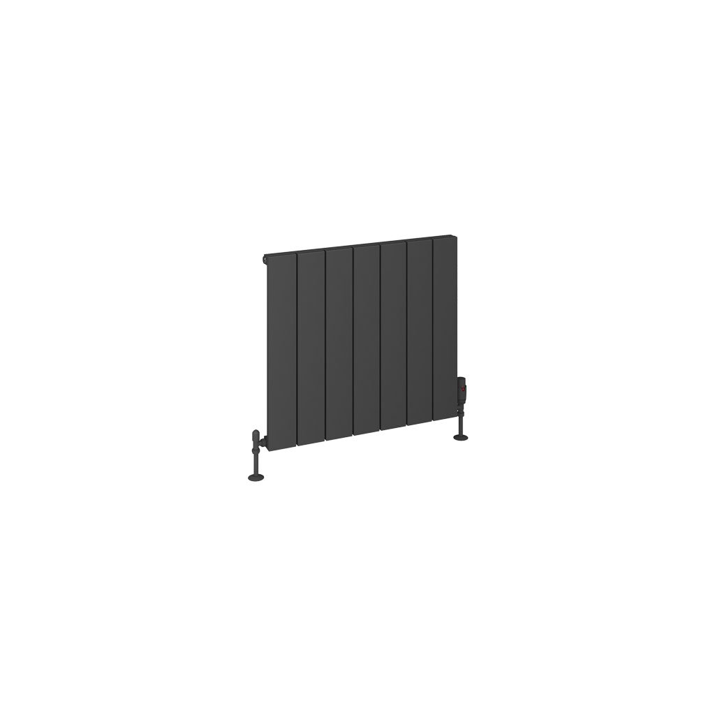 Rosano 600 x 660 Aluminium Radiator Matt Anthracite