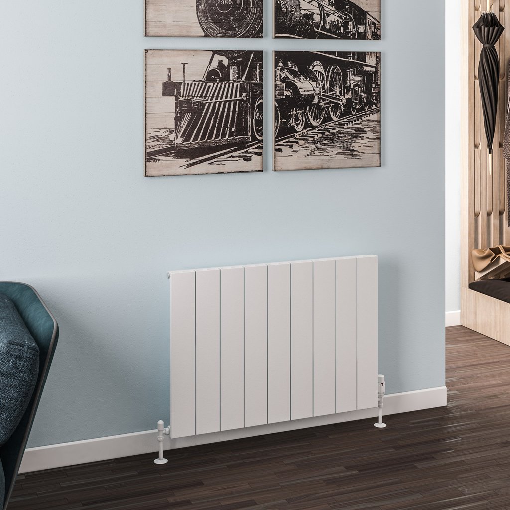 Rosano 600 x 850 Aluminium Radiator Matt White