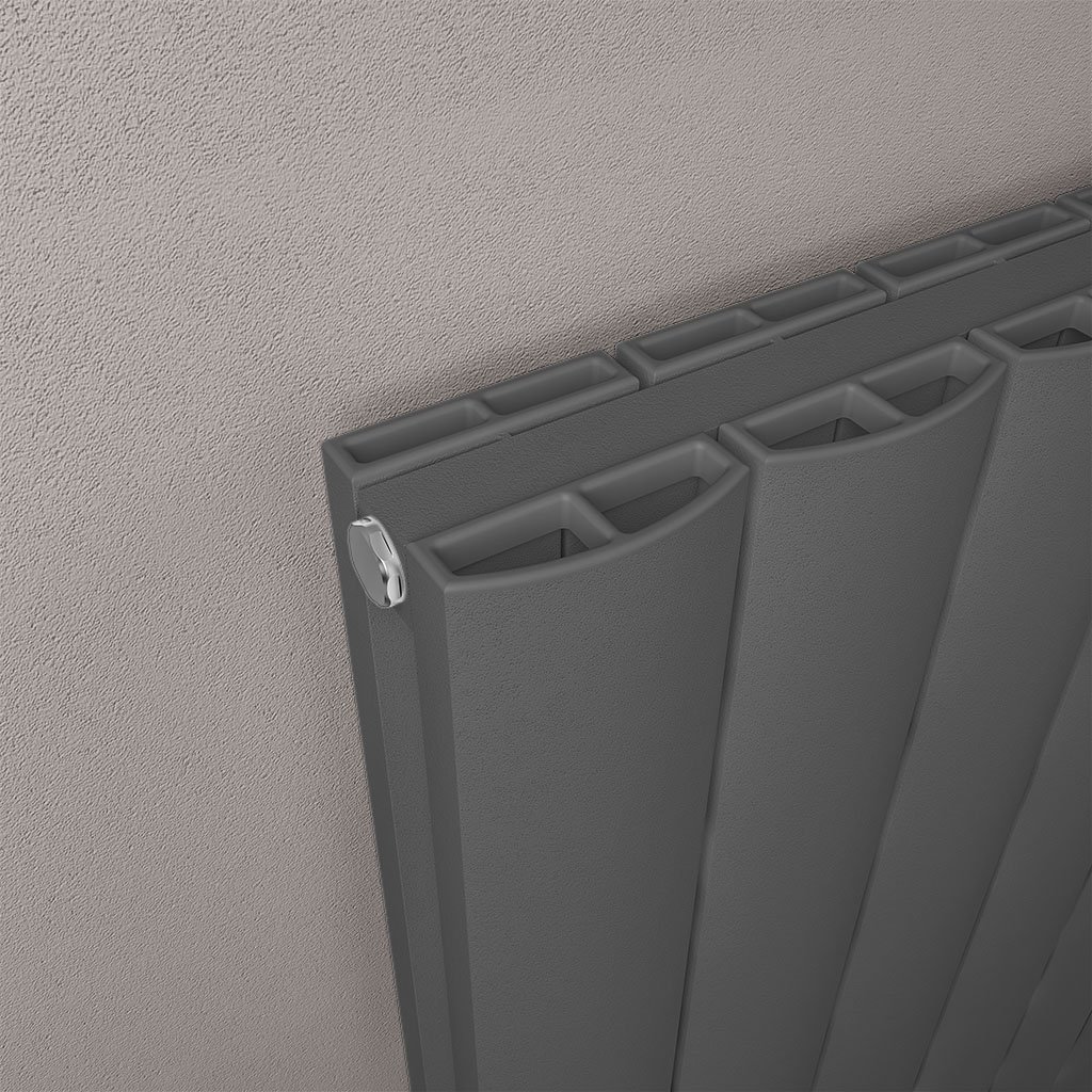 Guardia 1800 x 280 Aluminium Radiator Matt Anthracite