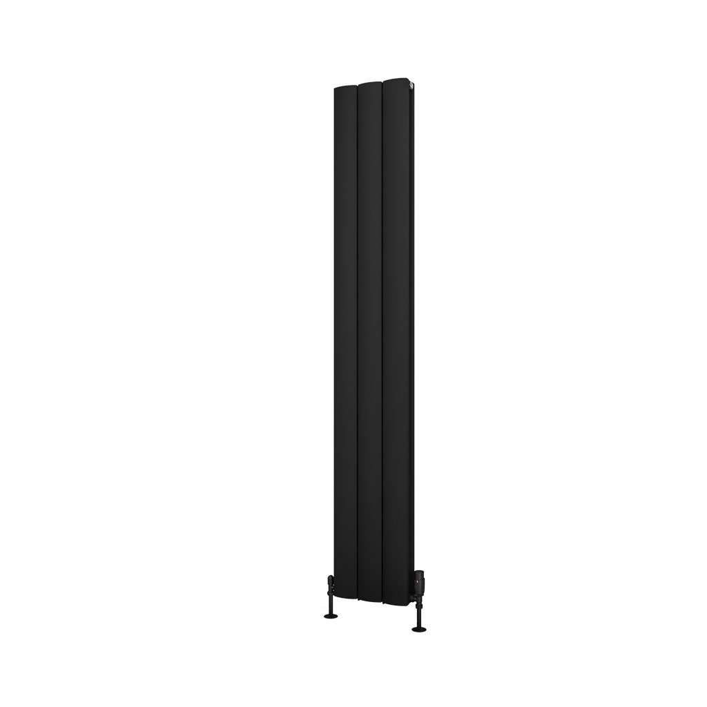 Guardia 1800 x 280 Aluminium Radiator Matt Black