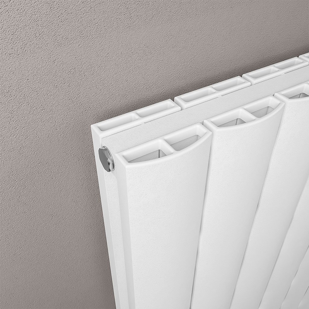 Guardia 1800 x 375 Aluminium Radiator Matt White