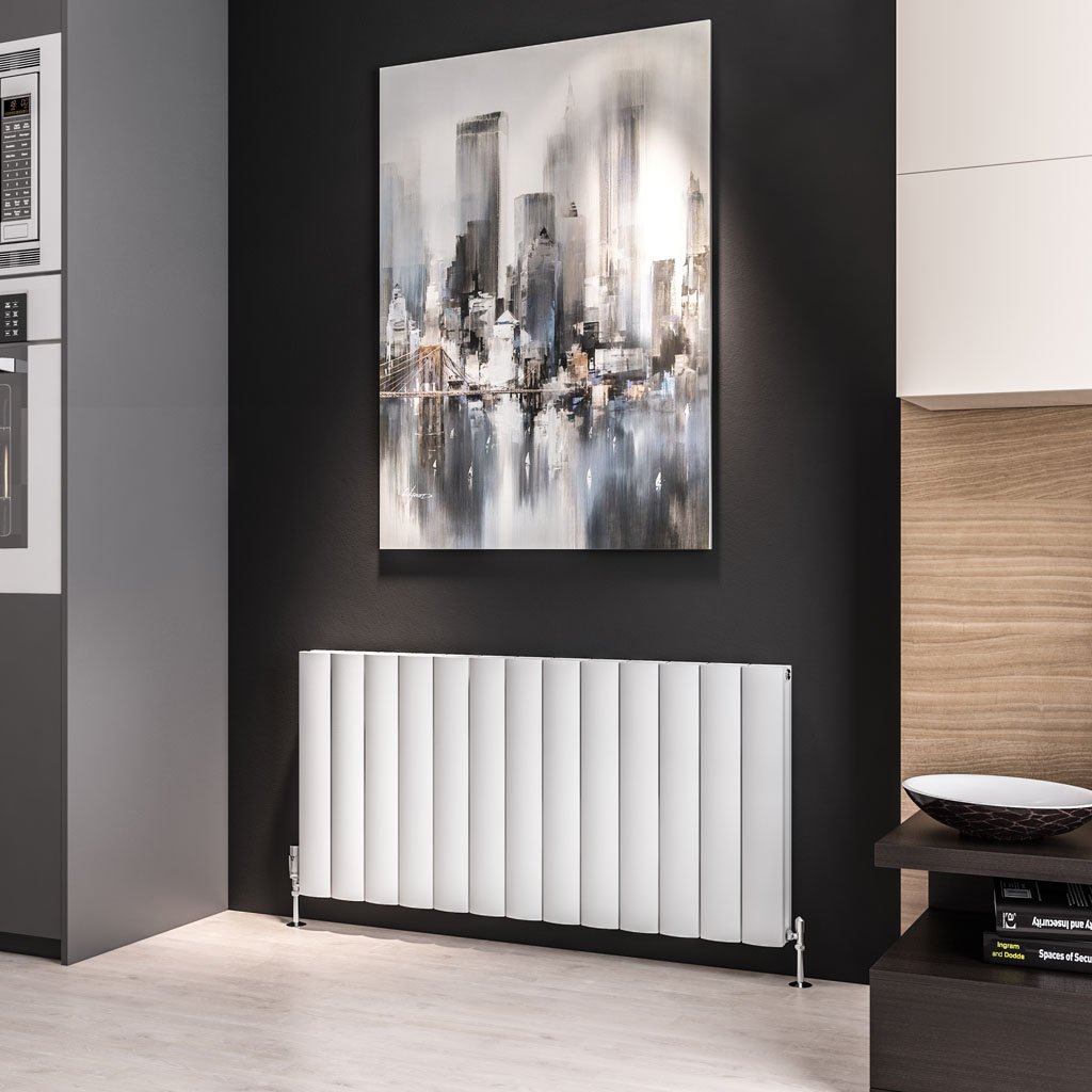 Guardia 600 x 1230 Aluminium Radiator Matt White 