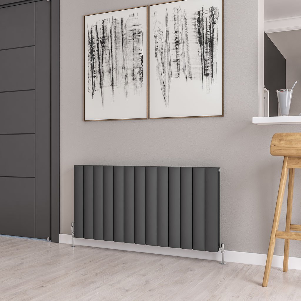 Guardia 600 x 1230 Aluminium Radiator Matt Anthracite