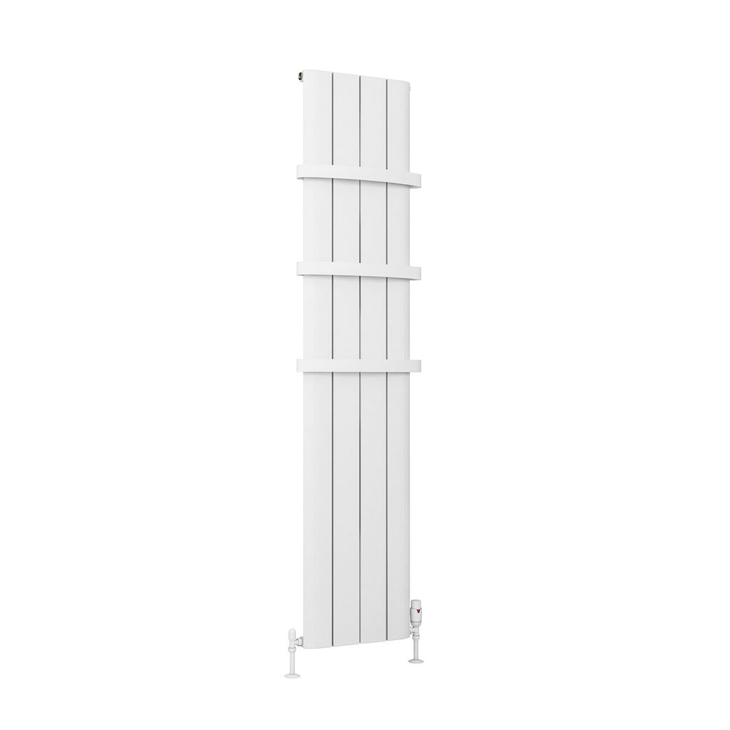 Peretti 1800 x 375 Aluminium Radiator Matt White