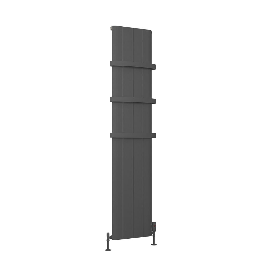 Peretti 1800 x 375 Aluminium Radiator Matt Anthracite