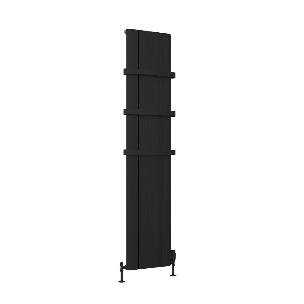 Peretti 1800 x 375 Aluminium Radiator Matt Black