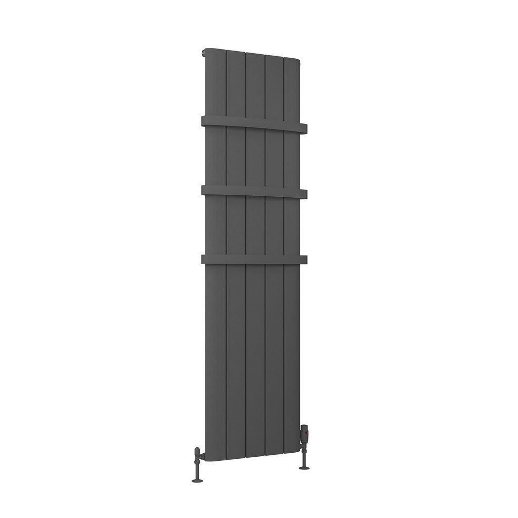 Peretti 1800 x 470 Aluminium Radiator Matt Anthracite