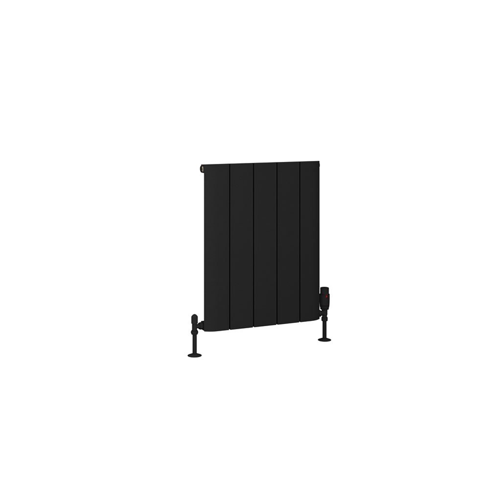 Peretti 600 x 470 Aluminium Radiator Matt Black