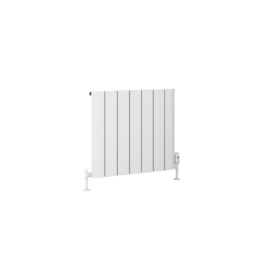 Peretti 600 x 660 Aluminium Radiator Matt White