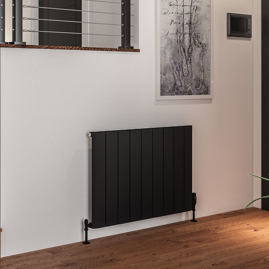 Peretti 600 x 850 Aluminium Radiator Matt Black