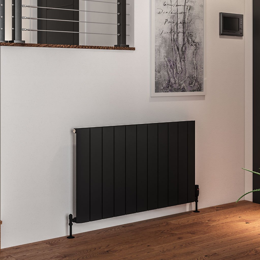 Peretti 600 x 1040 Aluminium Radiator Matt Black