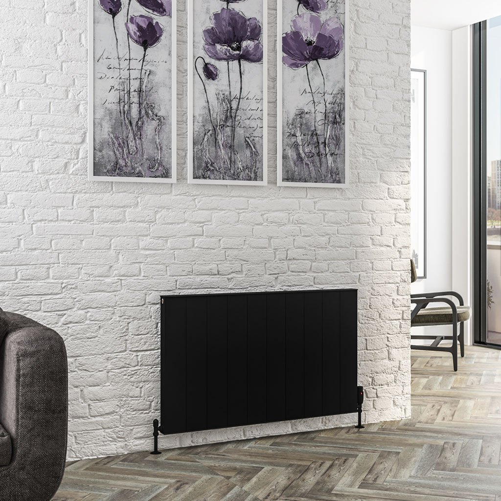 Vesima 600 x 1003 Aluminium Radiator Matt Black