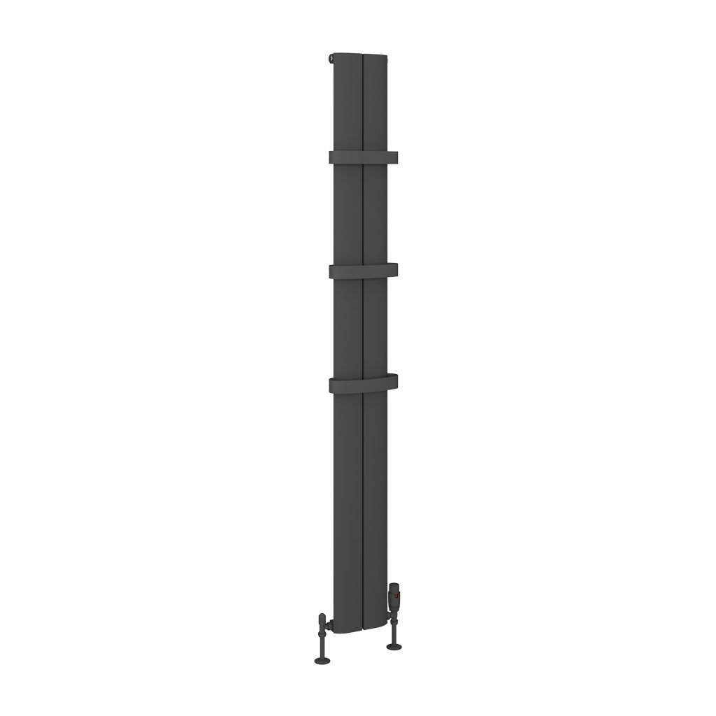 Berlini 1800 x 185 Aluminium Radiator Matt Anthracite