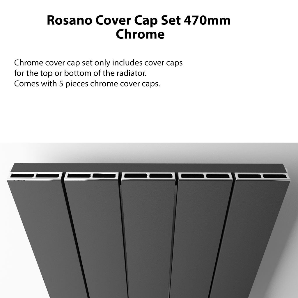 Rosano Cover Cap Set 470mm. Chrome