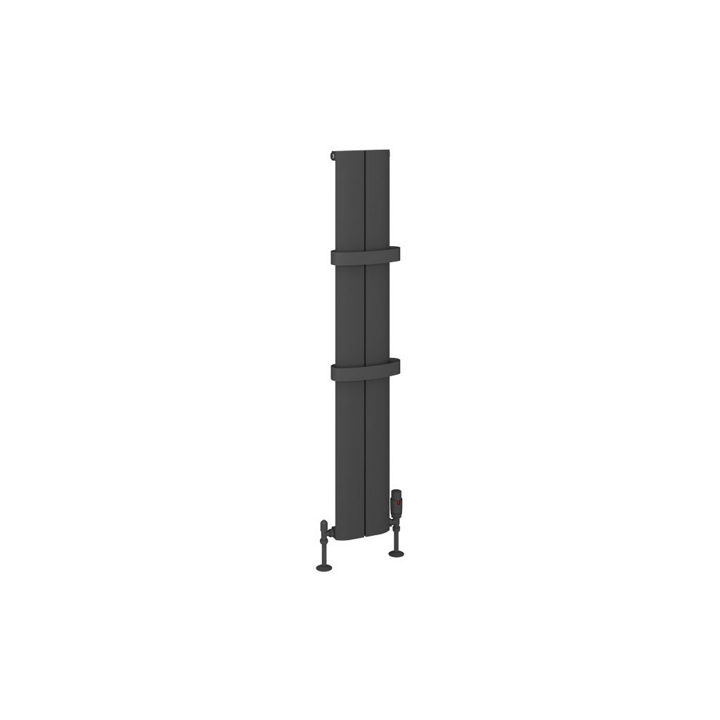 Berlini 1200x185 Aluminium Radiator Matt Anthracite