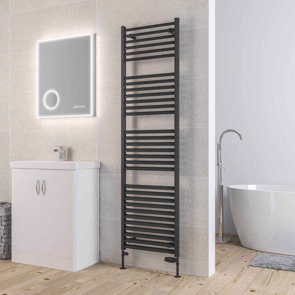 Velor 1800 x 500 Aluminium Towel Rail Matt Anthracite