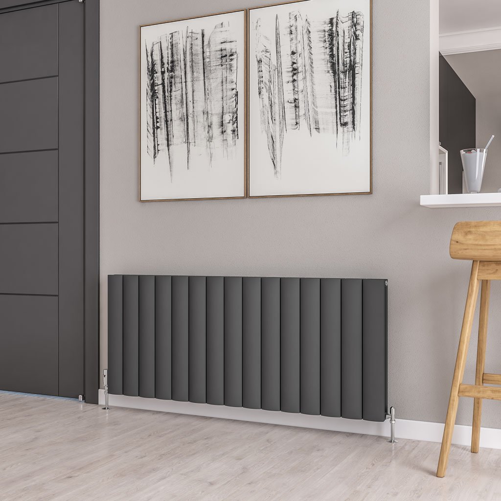 Guardia 600 x 1420 Aluminium Radiator Matt Anthracite