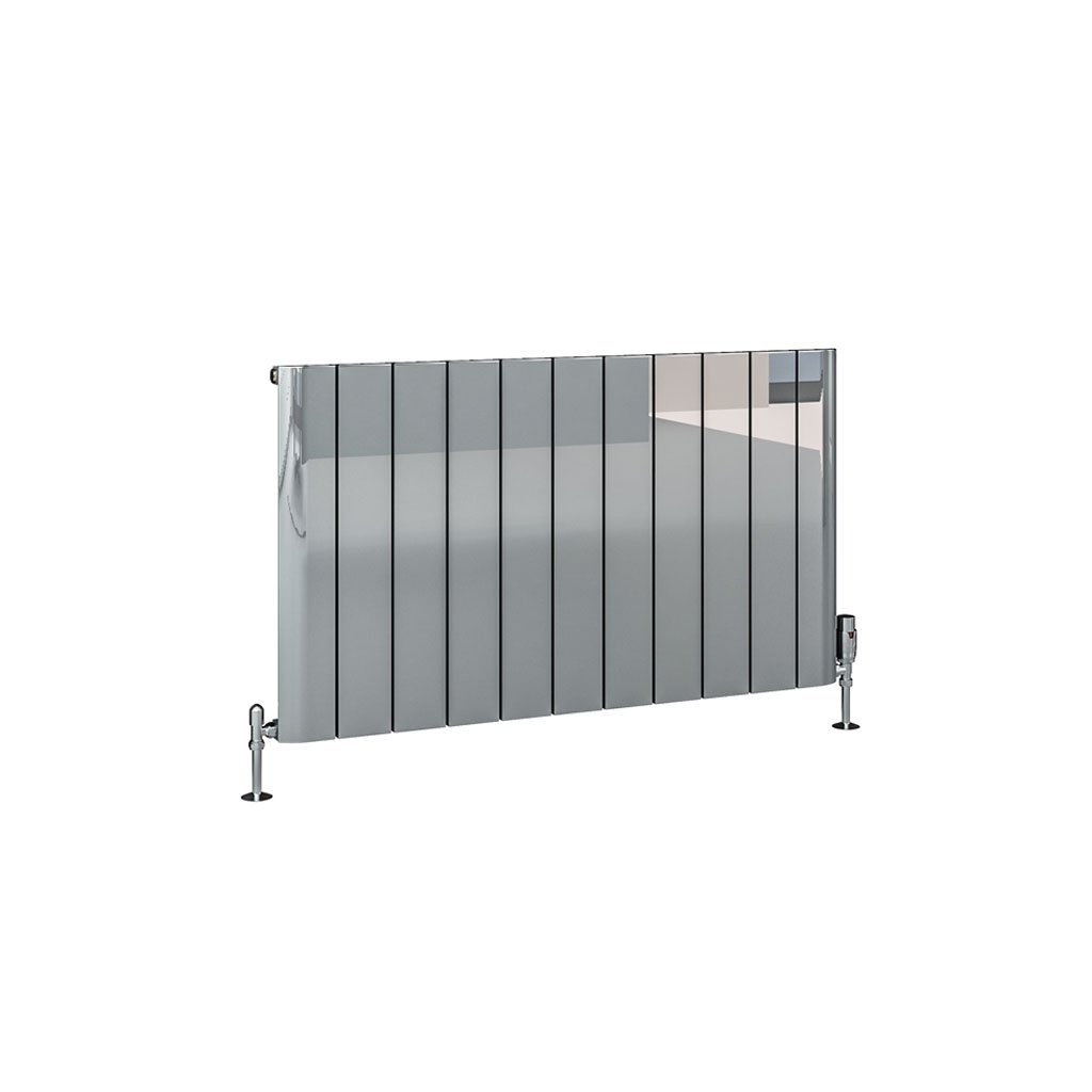 Peretti 600 x 1040 Aluminium Radiator Polished Aluminium