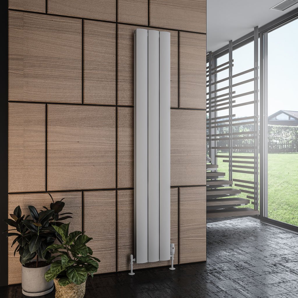 Guardia 1800 x 280 Aluminium Radiator Matt Grey