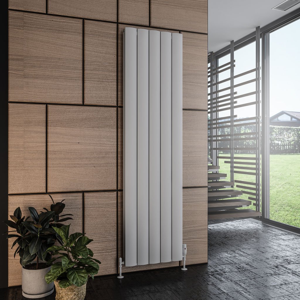 Guardia 1800 x 470 Aluminium Radiator Matt Grey