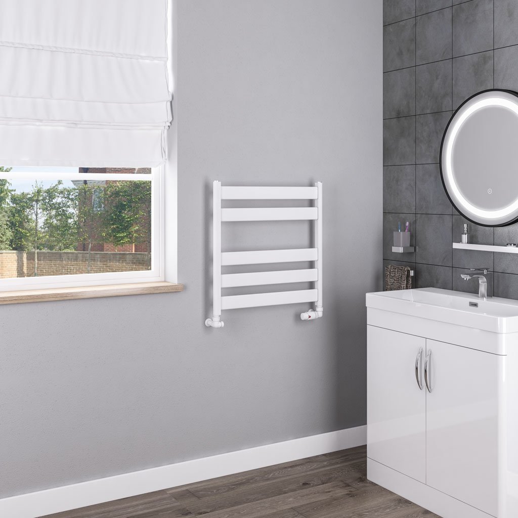 Pelago Aluminium Towel Rail 600x600mm Matt White