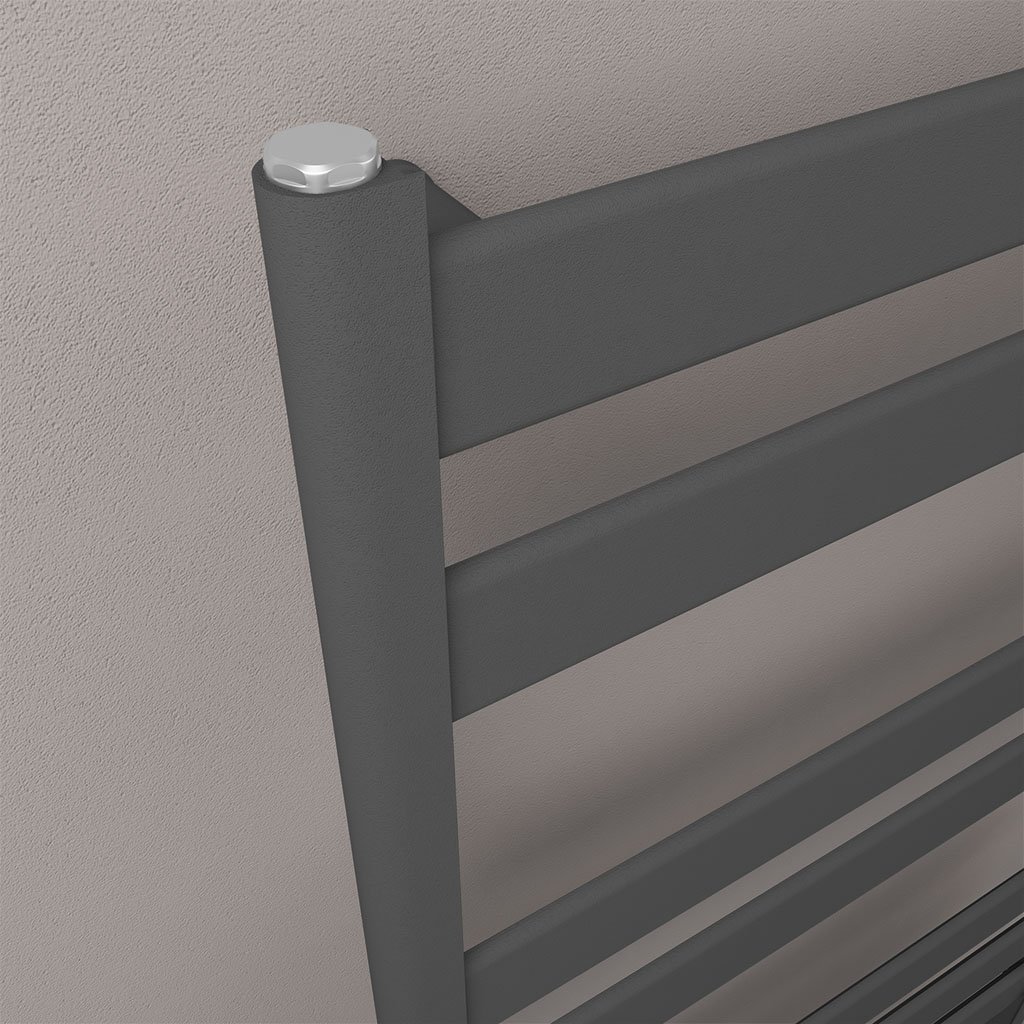 Pelago Aluminium Towel Rail 600x500mm Matt Anthracite