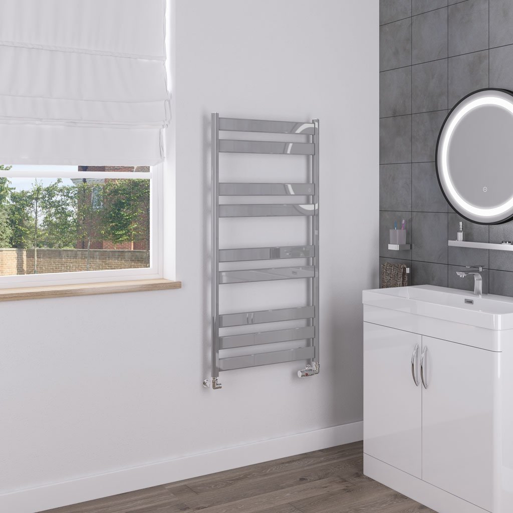 Pelago Aluminium Towel Rail 1200x600mm Polished Aluminium