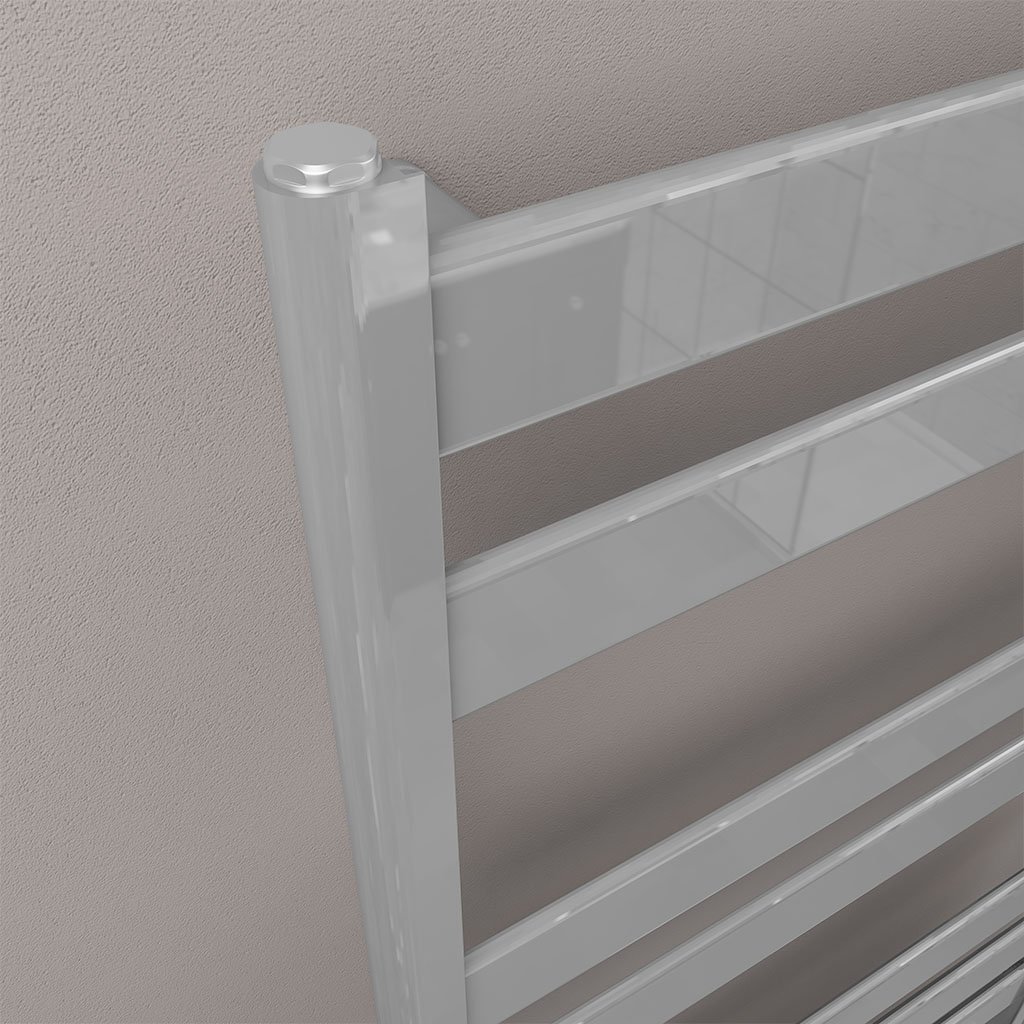 Pelago Aluminium Towel Rail 1200x600mm Polished Aluminium