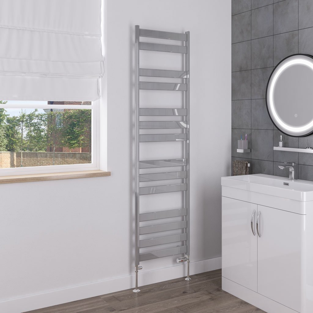 Pelago Aluminium Towel Rail 1800x500mm Polished Aluminium