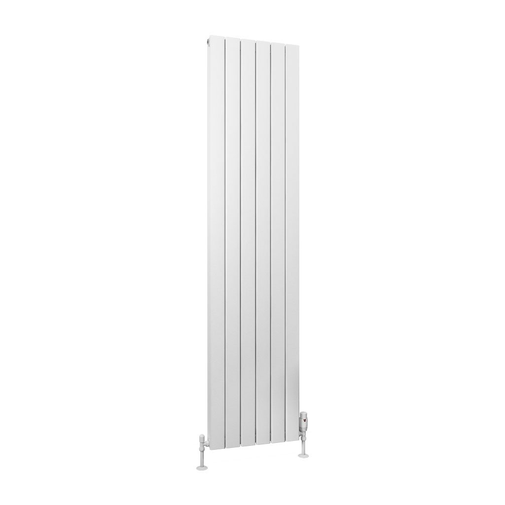 Hadleigh 1800 x 415 Aluminium Radiator Matt White