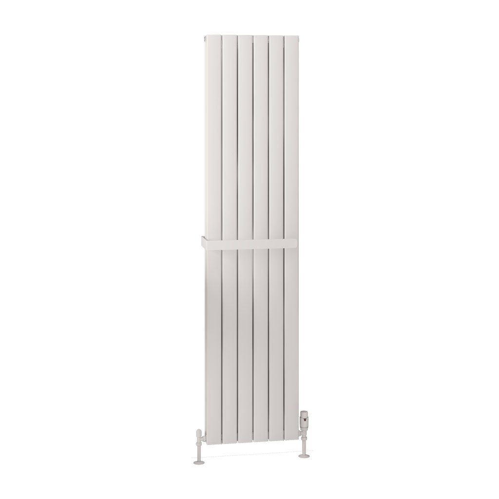 Hadleigh 1800 x 415 Aluminium Radiator Matt White