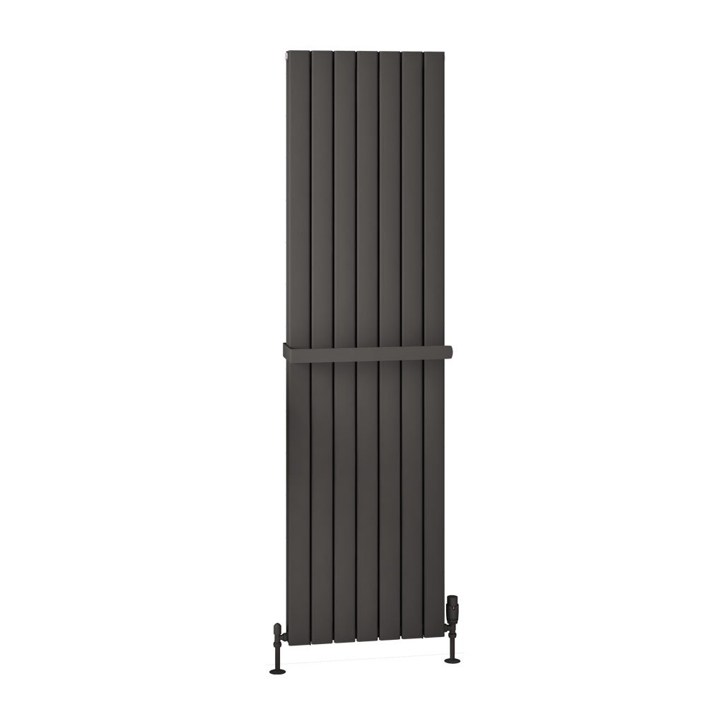 Hadleigh 1800 x 485 Aluminium Radiator Matt Anthracite