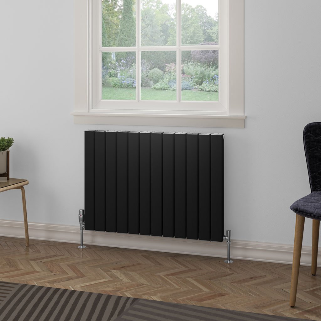 Hadleigh 600 x 835 Aluminium Radiator Matt Black