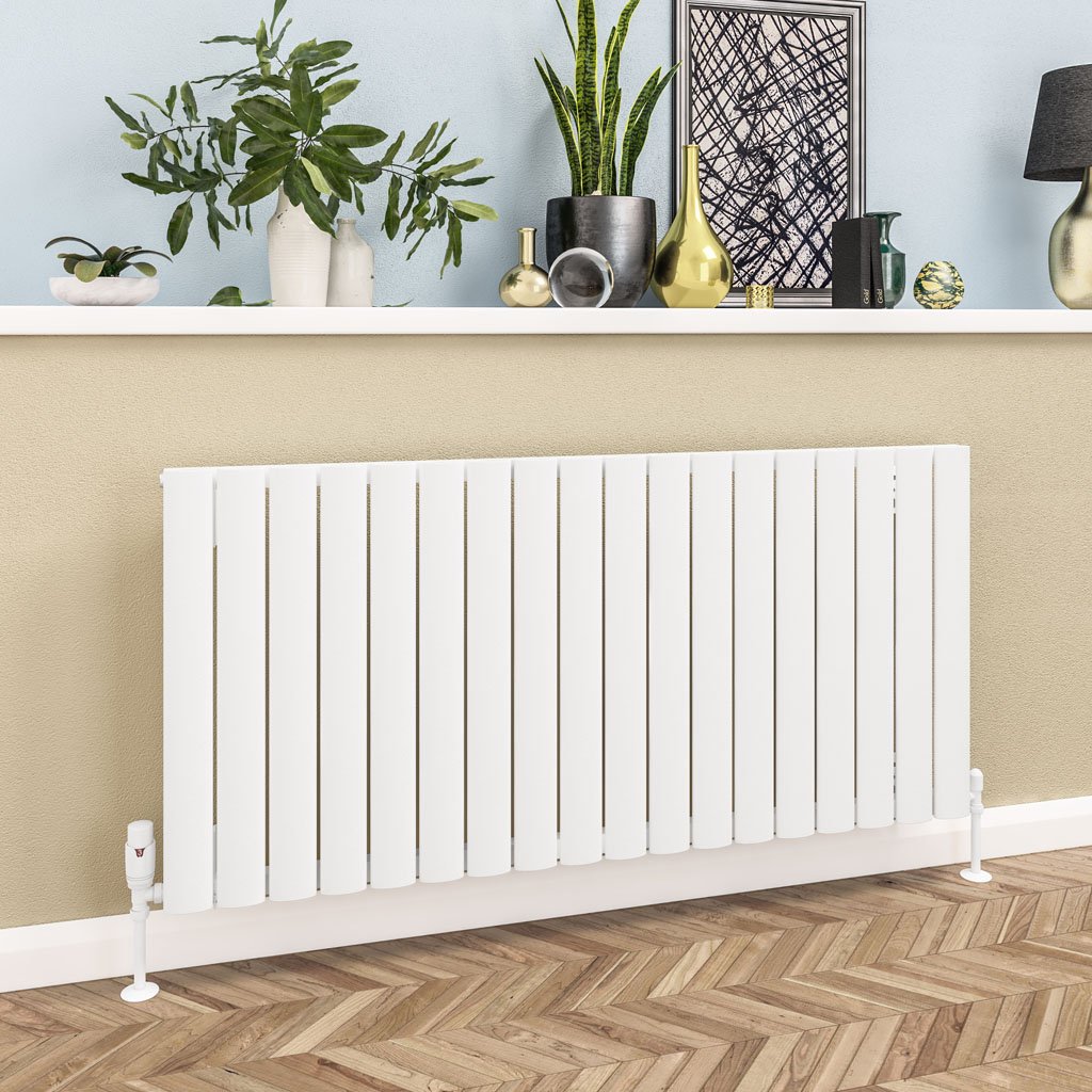 Sandhurst 600 x 1255 Aluminium Radiator Matt White