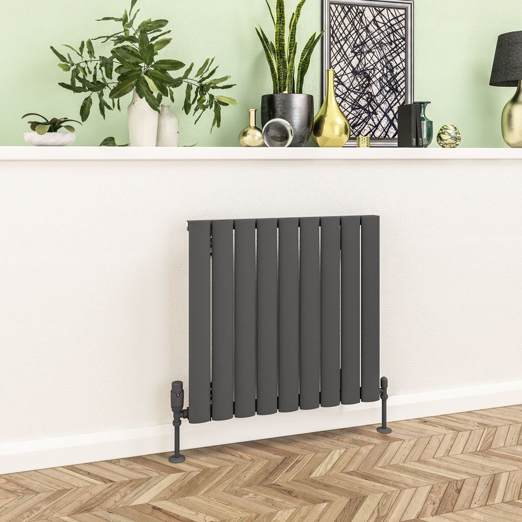 Sandhurst 600 x 625 Aluminium Radiator Matt Anthracite