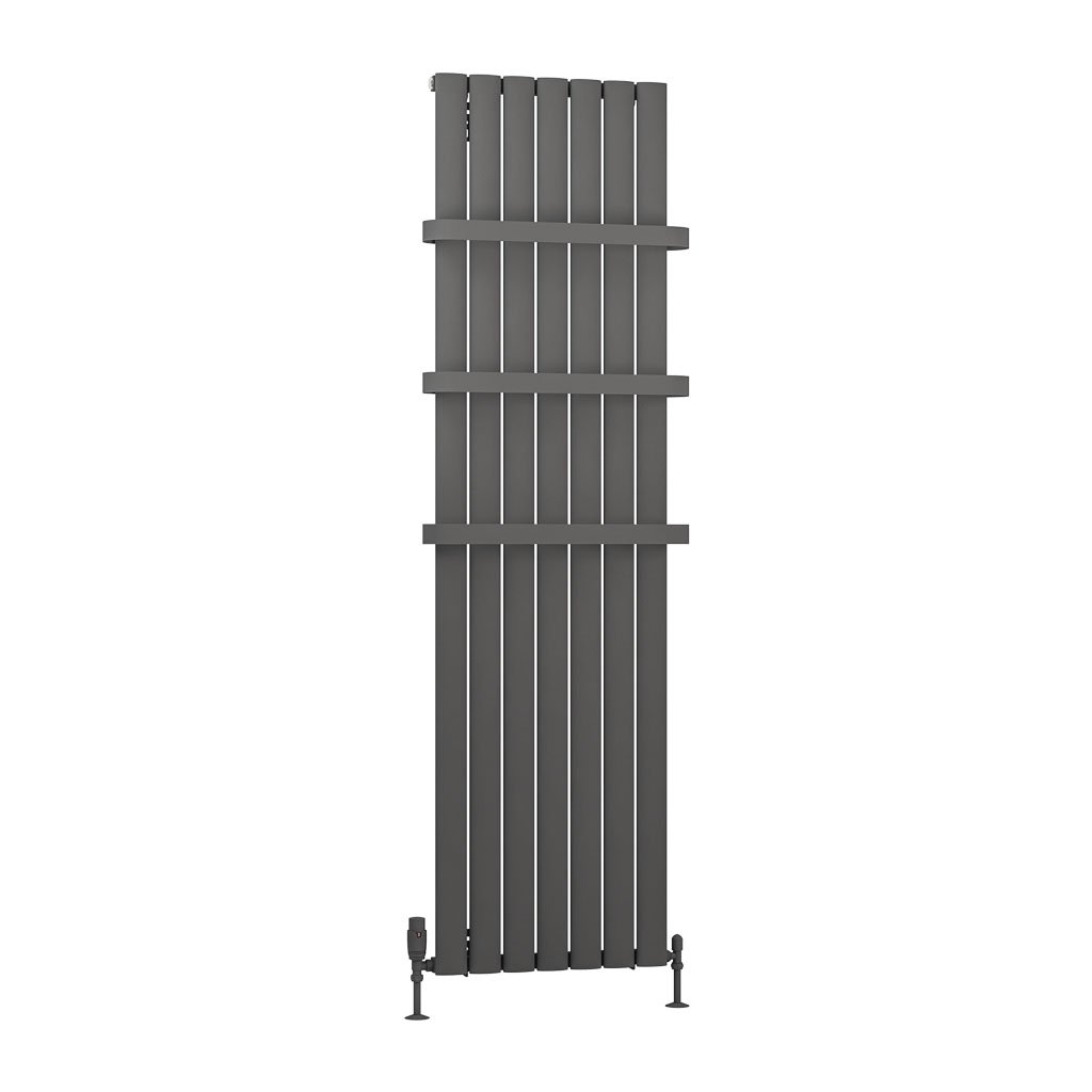 Sandhurst 1800 x 485 Aluminium Radiator Matt Anthracite