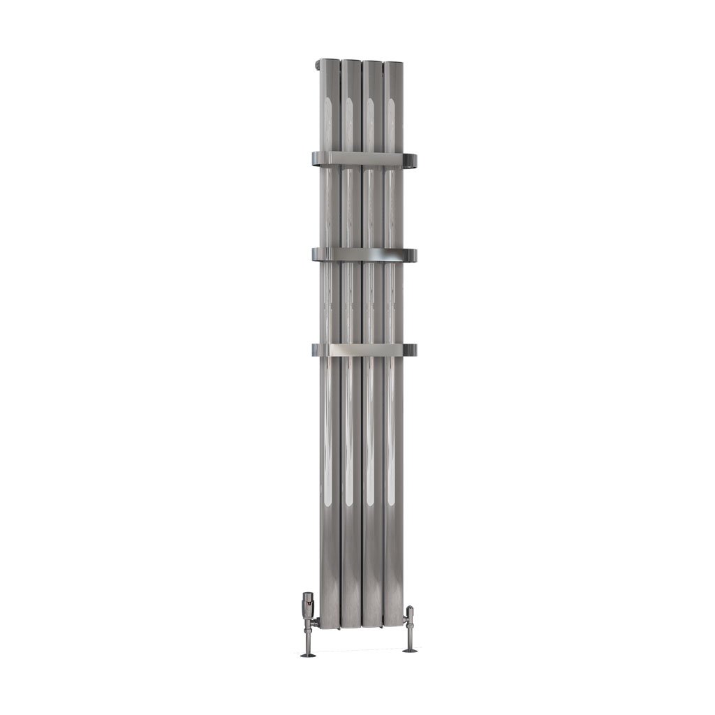 Sandhurst 1800 x 275 Aluminium Radiator Polished Aluminium