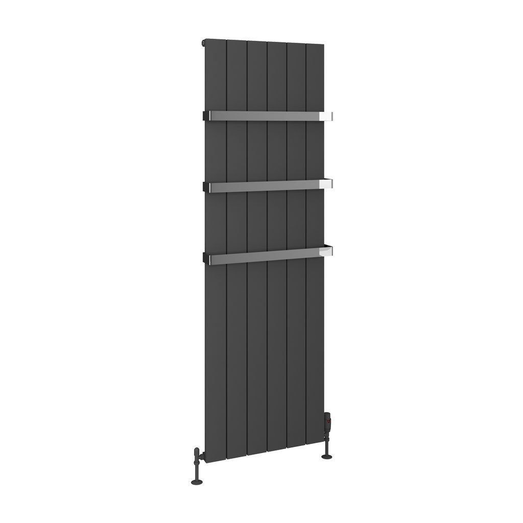 Rosano 1800 x 565 Aluminium Radiator Matt Anthracite