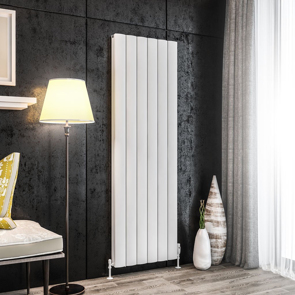 Guardia 1800 x 565 Aluminium Radiator Matt White