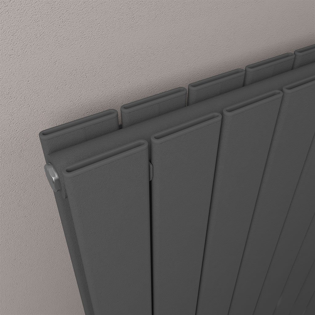 Addington Aluminium 600 x 1254 Radiator Type20 Matt Anthracite