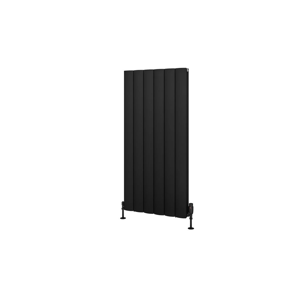 Guardia 1200 x 565 Aluminium Radiator Matt Black