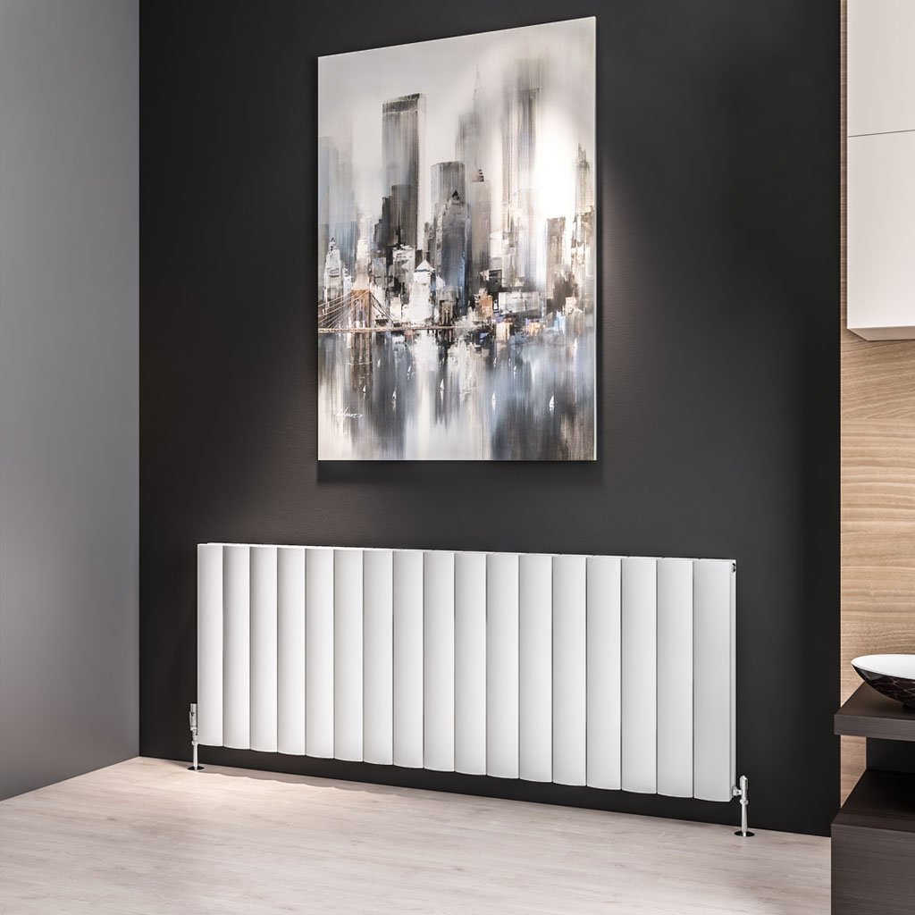 Guardia 600 x 1610 Aluminium Radiator Matt White