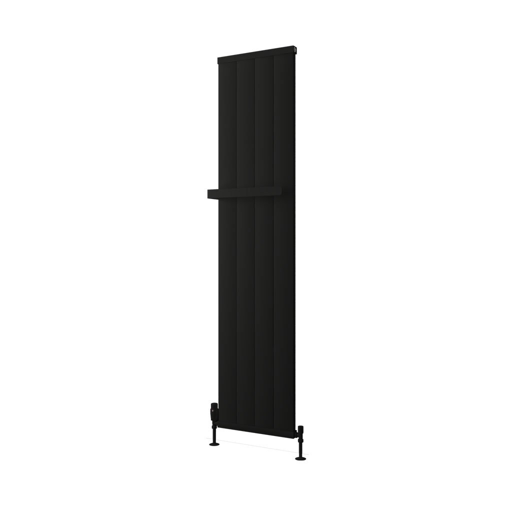 Kingswood Slimline 1800 x 410 Aluminium Radiator Matt Black