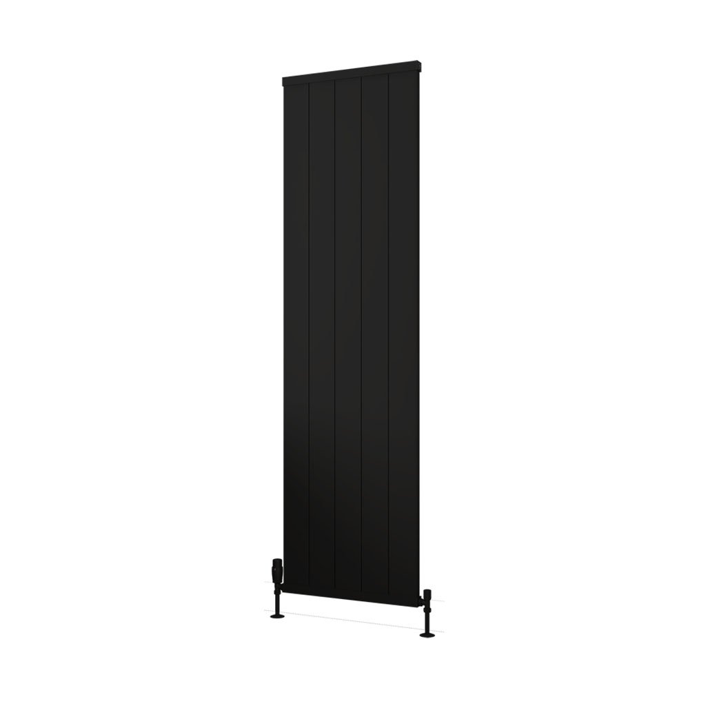 Kingswood Slimline 1800 x 510 Aluminium Radiator Matt Black