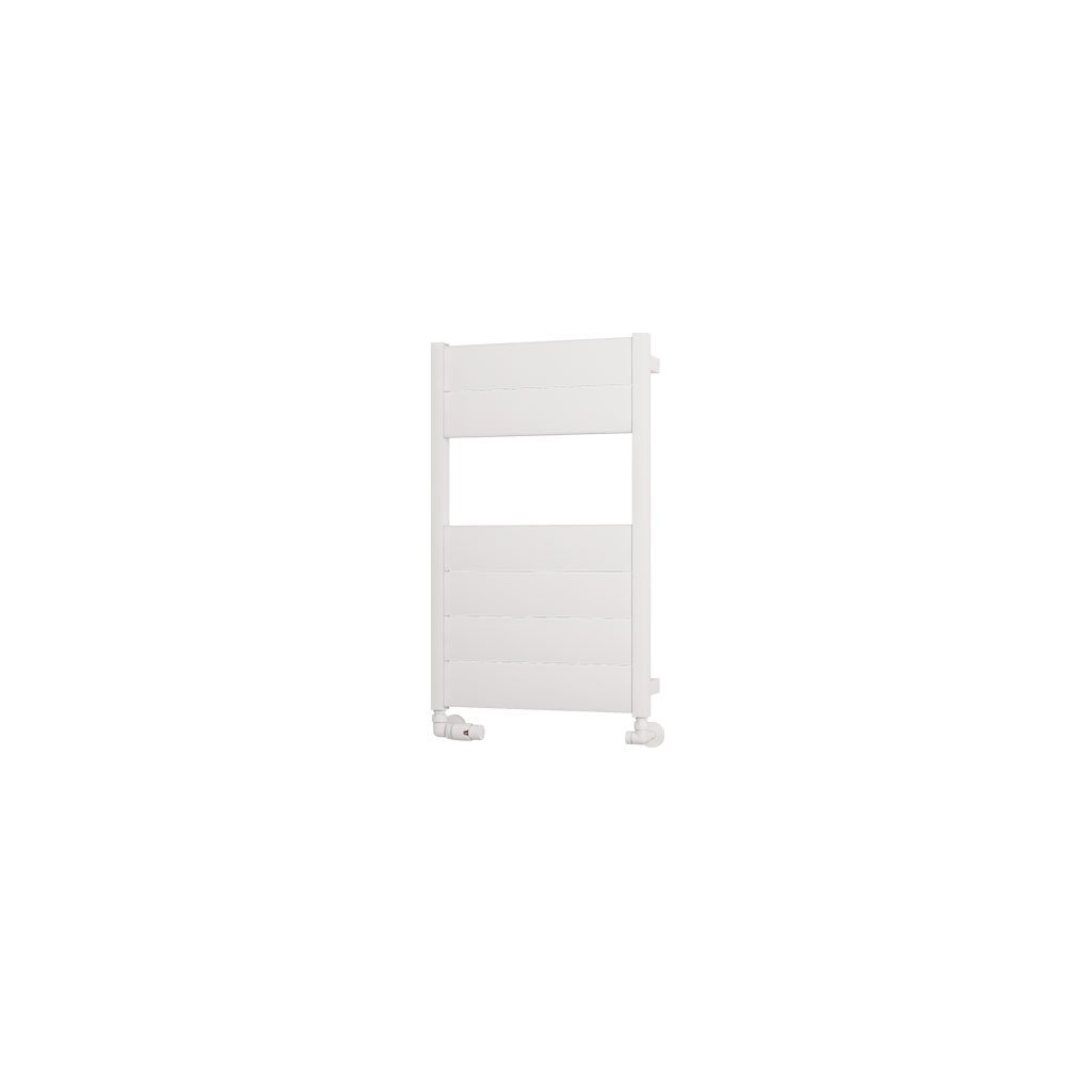 Kingswood Slimline 820 x 500 Aluminium Towel Rail Matt White