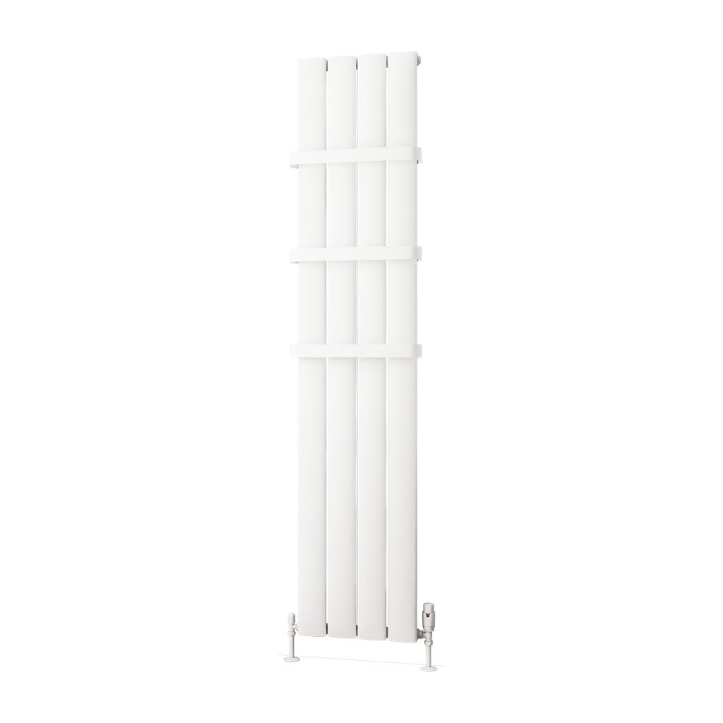 Malmesbury 1800 x 375 Aluminium Radiator Matt White