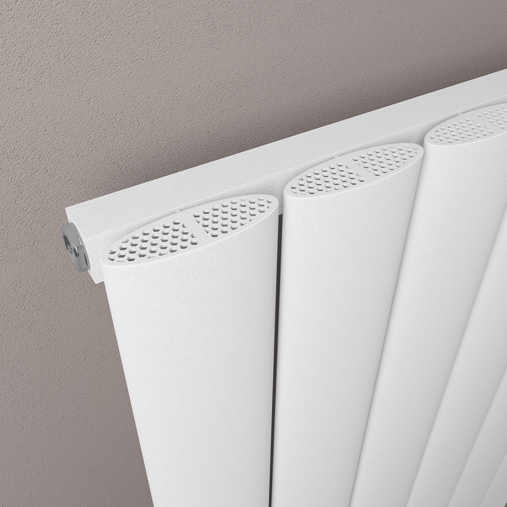 Malmesbury 600 x 470 Aluminium Radiator Matt White