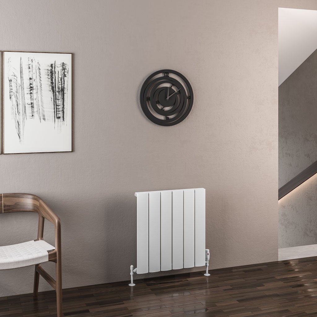 Malmesbury 600 x 565 Aluminium Radiator Matt White