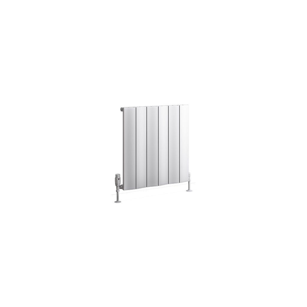 Fairford 600 x 565 Aluminium Radiator Matt White